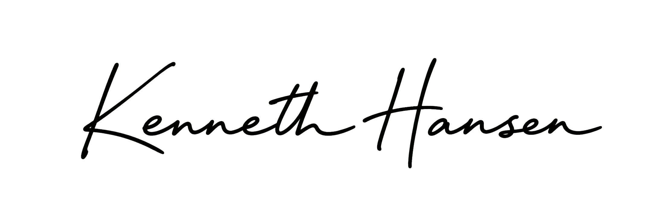 Kenneth Hansen handwritten signature.