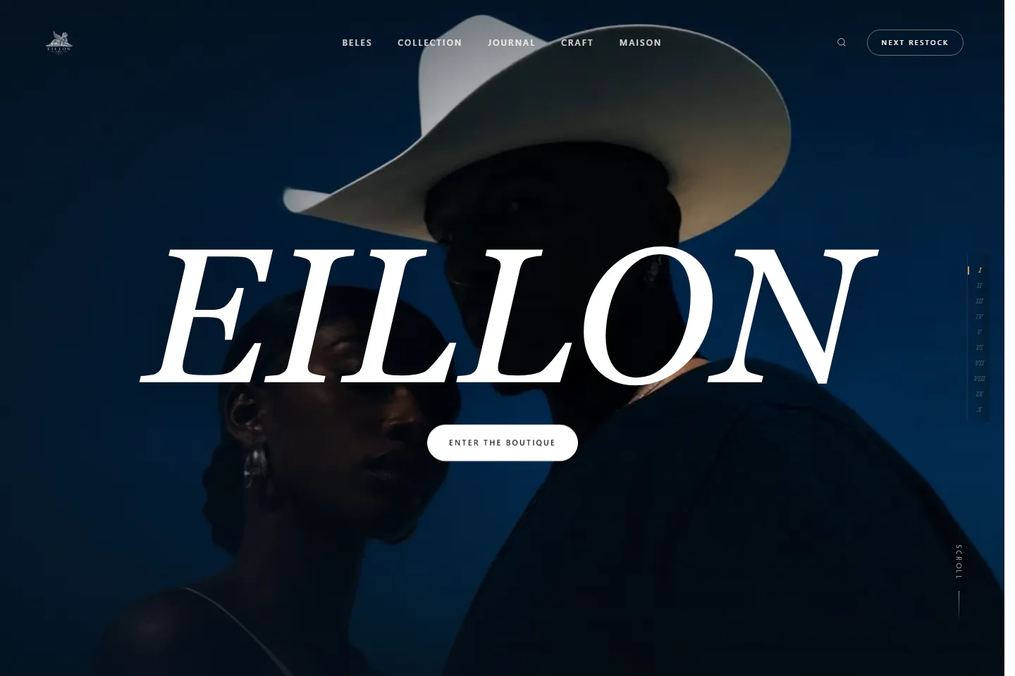 EILLON: rotating Beles perfume bottle, Oliva campaign, scent atlas and editorial imagery.